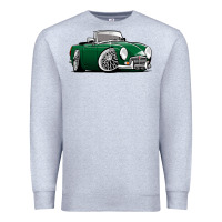 Heather Grey MG MGB roadster personalized caricature YOK94J family Premium Sweatshirt - trangStudio