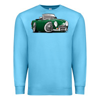 Ocean Blue MG MGB roadster personalized caricature YOK94J family Premium Sweatshirt - trangStudio