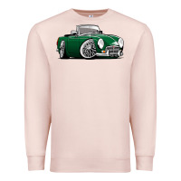 Pale Pink MG MGB roadster personalized caricature YOK94J family Premium Sweatshirt - trangStudio