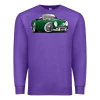 Purple MG MGB roadster personalized caricature YOK94J family Premium Sweatshirt - trangStudio