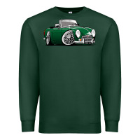 Sports Green MG MGB roadster personalized caricature YOK94J family Premium Sweatshirt - trangStudio