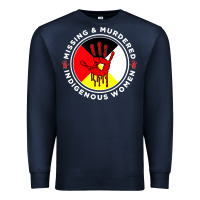Navy MMIW Missing & Murdered Indigenous Women Medicine wheel mmiw Premium Sweatshirt - trangStudio