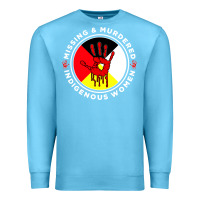 Ocean Blue MMIW Missing & Murdered Indigenous Women Medicine wheel mmiw Premium Sweatshirt - trangStudio