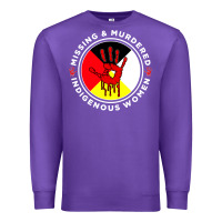 Purple MMIW Missing & Murdered Indigenous Women Medicine wheel mmiw Premium Sweatshirt - trangStudio