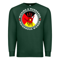 Sports Green MMIW Missing & Murdered Indigenous Women Medicine wheel mmiw Premium Sweatshirt - trangStudio