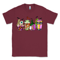 Burgundy Halloween coffee cups Classic Tee - NancyCooperArtShop