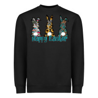 Black Happy Easter Heavyweight Sweatshirt - CowhideDigitalArt