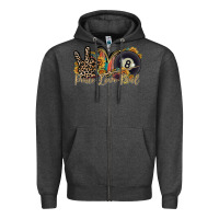 Charcoal Heather peace love pool Zipper Hoodie - RacoonDesign