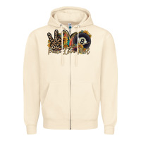 Sandshell peace love pool Zipper Hoodie - RacoonDesign