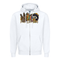 White peace love pool Zipper Hoodie - RacoonDesign