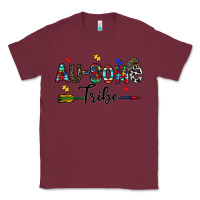 Burgundy au some tribe Classic Tee - CowhideDigitalArt