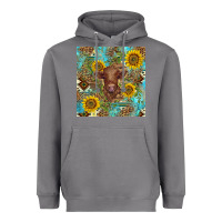 Storm western highland cow Heavyweight Hoodie - BarkalooDesign