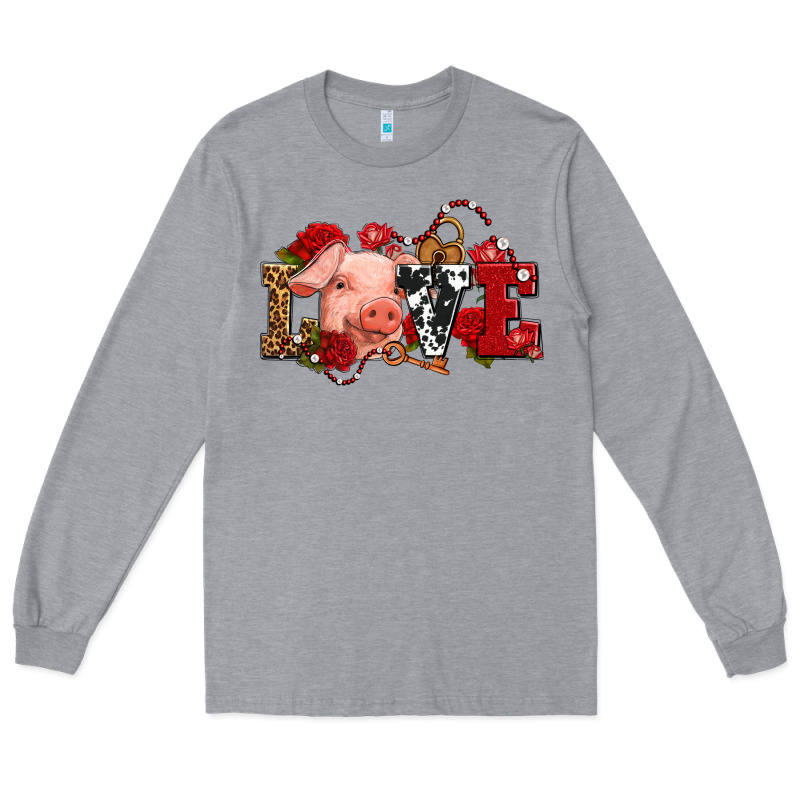 Love With Pig Olivia Long Sleeve Tee by OliviaCreatesArt | Teevron