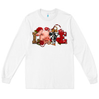 White love with pig olivia Long Sleeve Tee - OliviaCreatesArt