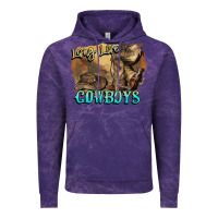 Cloud Purple Long live Cowboys boots hat Vintage Hoodie - HowdyJamesFarm