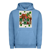 Pigment Pebble Blue merry xmas Urban Hoodie - AdoDesignShop