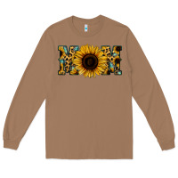 Toasted Coconut Sunflower Leopard Mom Long Sleeve Tee - Jasminsmagicworld