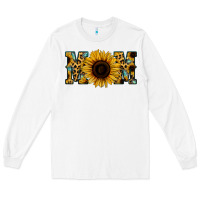 White Sunflower Leopard Mom Long Sleeve Tee - Jasminsmagicworld