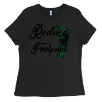 Black Climate Change Reduce Your Carbon Footprint Gift Ladies Tee - Bettercallsaul