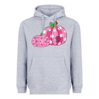 Heather Grey halloween fall pink pumpkin Heavyweight Hoodie - trangStudio