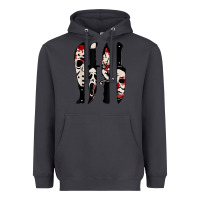 Smoke knives horror movie friday halloween horror ghost Heavyweight Hoodie - trangStudio