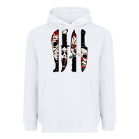 White knives horror movie friday halloween horror ghost Heavyweight Hoodie - trangStudio