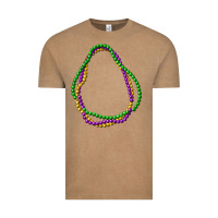 Vintage Coffee mardi gras beads Vintage Tee - CowGirlArtShop