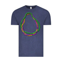 Vintage Denim mardi gras beads Vintage Tee - CowGirlArtShop