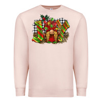 Pale Pink christmas joy gnome Premium Sweatshirt - BarkalooDesign