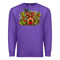 Purple christmas joy gnome Premium Sweatshirt - BarkalooDesign