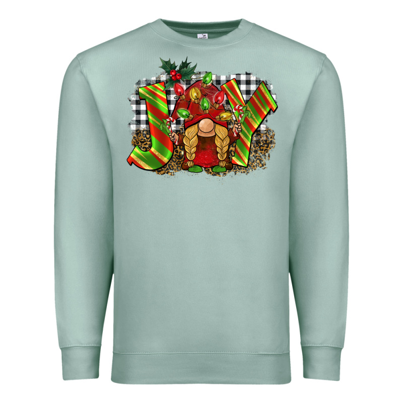 Christmas Joy Gnome Premium Sweatshirt by BarkalooDesign | Teevron