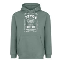 Sage Mens Vintage Zayde Hebrew Yiddish Grandfather Heavyweight Hoodie - trangStudio