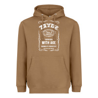 Toasted Coconut Mens Vintage Zayde Hebrew Yiddish Grandfather Heavyweight Hoodie - trangStudio