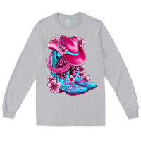 Moon Dust valentine cowboy boots and hat olivia Long Sleeve Tee - OliviaCreatesArt