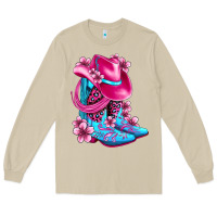 Mushroom valentine cowboy boots and hat olivia Long Sleeve Tee - OliviaCreatesArt