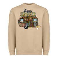 Mushroom Happy Camper Heavyweight Sweatshirt - CowhideDigitalArt