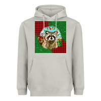 Moon Dust christmas raccoon Heavyweight Hoodie - BarkalooDesign