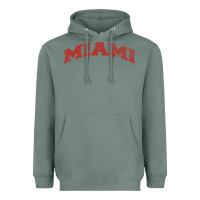 Sage Miami Ohio Classic Athletic Sports Distressed Heavyweight Hoodie - trangStudio