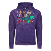 Cloud Purple coffee scrubs and rubber gloves Vintage Hoodie - CowGirlArtShop