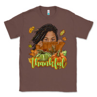 Chestnut Thankful Fall with black girl Classic Tee - NancyCooperArtShop