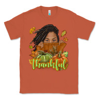 Copper Thankful Fall with black girl Classic Tee - NancyCooperArtShop