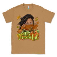 Toasted Coconut Thankful Fall with black girl Classic Tee - NancyCooperArtShop