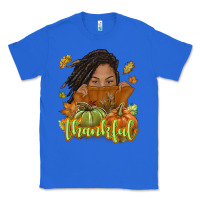 True Royal Thankful Fall with black girl Classic Tee - NancyCooperArtShop
