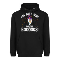 Black teacher halloween bookworm just here for the boooks ghost tank top Heavyweight Hoodie - trangStudio