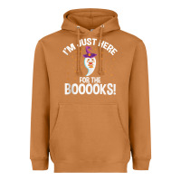 Meerkat teacher halloween bookworm just here for the boooks ghost tank top Heavyweight Hoodie - trangStudio