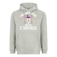 Moon Dust teacher halloween bookworm just here for the boooks ghost tank top Heavyweight Hoodie - trangStudio