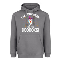 Storm teacher halloween bookworm just here for the boooks ghost tank top Heavyweight Hoodie - trangStudio