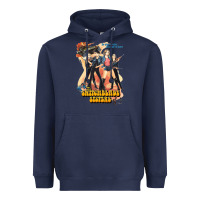 Navy Switchblade Sisters GIFT Heavyweight Hoodie - trangStudio