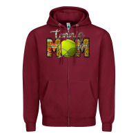 Burgundy tennis mom Zipper Hoodie - RacoonDesign