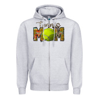 Heather Grey tennis mom Zipper Hoodie - RacoonDesign